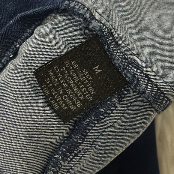 Blue denim stretchy decent conservative skirt size medium - Picture 6 of 8